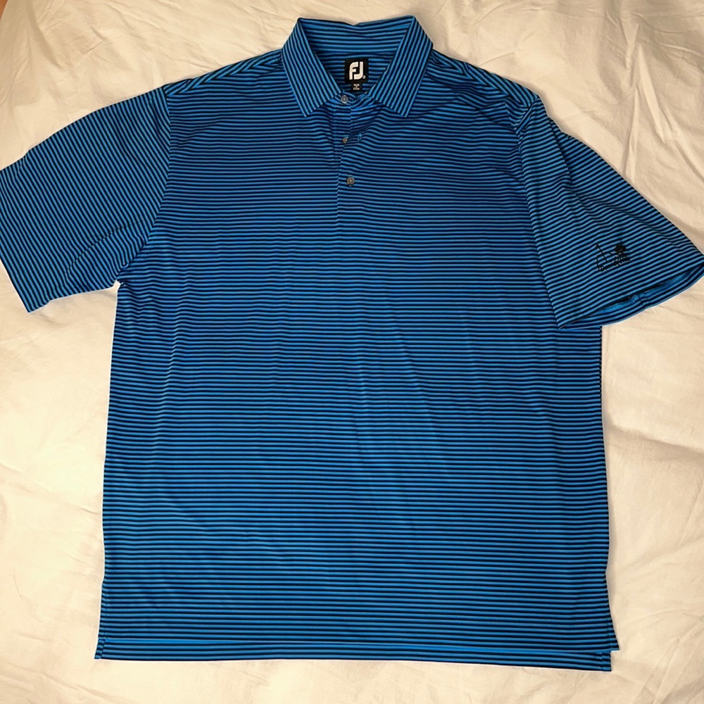 Footjoy GOLF polo dornick hills country club embroidered sleeve golf polo